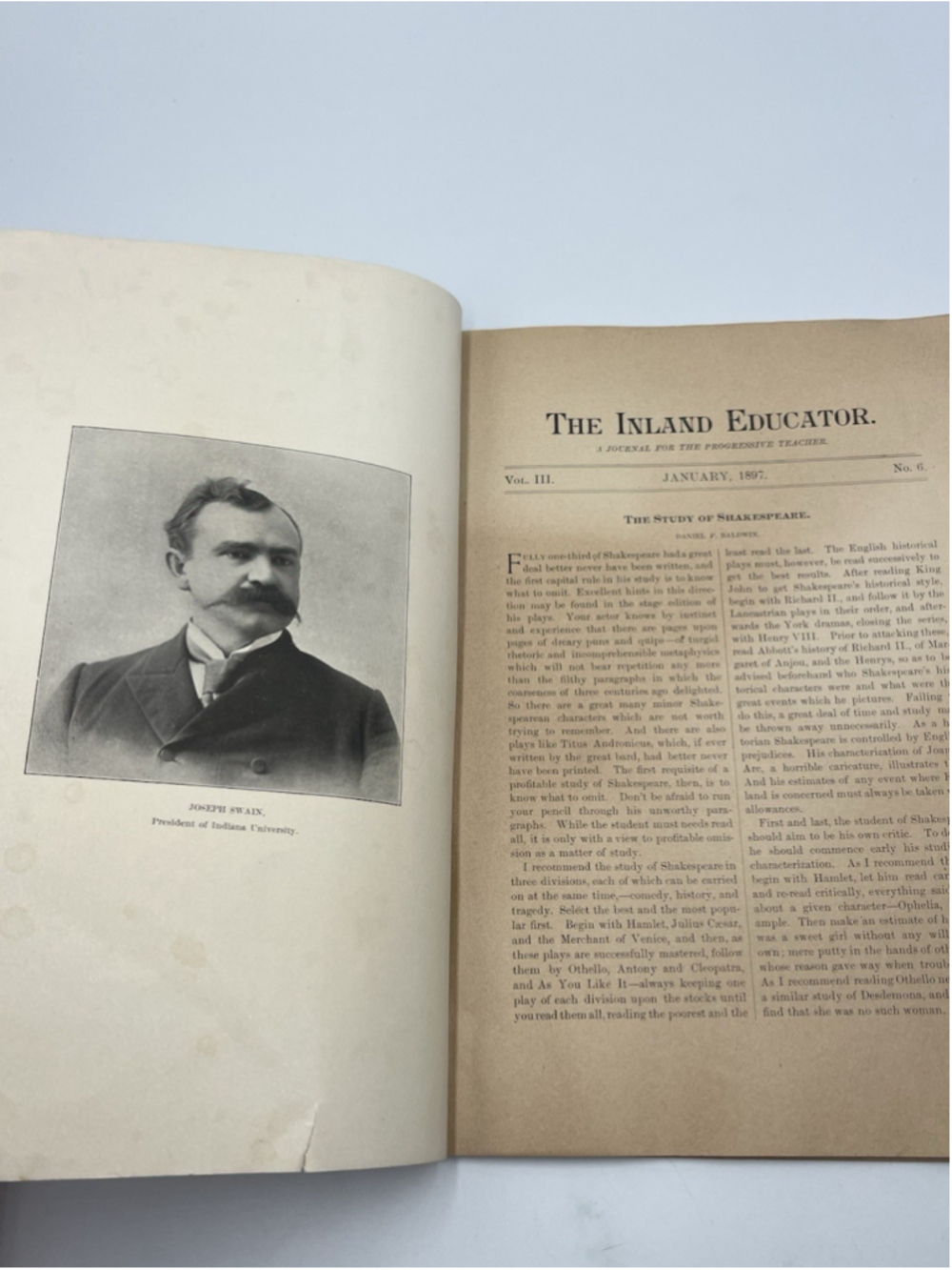 The Inland Educator A Journal For The Progressive Teacher June 1896 PART OF ONLY